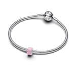 Pandora Moments Rosafarbenes Murano-Glas Mini-Charm 925 Silber - 794773C05