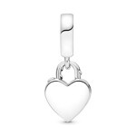 Pandora Moments Rose Heart Padlock Dangle Charm - 790086C00