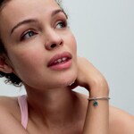 Pandora Moments Schimmernde Grüne Palme Charm-Anhänger 925 Silber - 793352C01