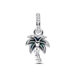 Pandora Moments Schimmernde Grüne Palme Charm-Anhänger 925 Silber - 793352C01