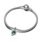 Pandora Moments Schimmernde Grüne Palme Charm-Anhänger 925 Silber - 793352C01