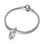 Pandora Moments Charm Pendant Boule à Neige Flocon de Neige - 792369C01