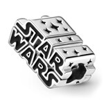 Pandora Moments x Star Wars, Silbernes Star Wars 3D-Logo Charm - 799246C01