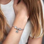 Pandora Moments Sparkling Paw Print Charm - 791714CZ