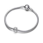 Pandora Moments Studded Chain Clip Charm 925 Silber - 792746C00