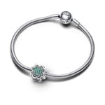 Pandora Moments Teilbares Vierblättriges Kleeblatt Charm 925 Silber - 792752C01