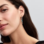 Pandora Moments Türkisfarbener Fischgräte Charm-Anhänger 925 Silber - 793894C01