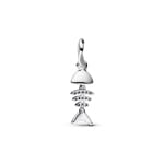 Pandora Moments Türkisfarbener Fischgräte Charm-Anhänger 925 Silber - 793894C01