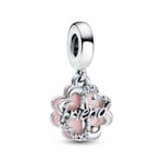 Pandora Moments Vierblättriges Kleeblatt Freundschaft Doppelter Charm-Anhänger - 792245C01