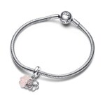 Pandora Moments Vierblättriges Kleeblatt Freundschaft Doppelter Charm-Anhänger - 792245C01