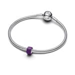 Pandora Moments Violettes Murano-Glas Mini-Charm 925 Silber - 794773C03