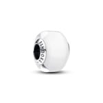 Pandora Moments White Mini Murano Glass Charm 925 Silver