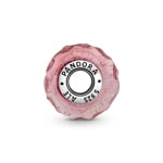 Pandora Moments Wavy Fancy Pink Murano Glass Charm - 798872C00