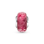 Pandora Moments Wavy Fancy Pink Murano Glass Charm - 798872C00