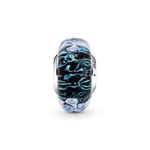 Pandora Moments Wavy Dark Blue Murano Glass Ocean Charm - 798938C00