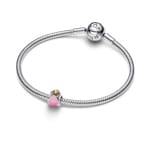 Pandora Moments Rosafarbene Tulpe Charm 925 Silber - 764352C01