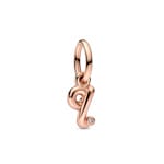 Pandora Rose Moments Buchstabe q Handschrift Charm-Anhänger