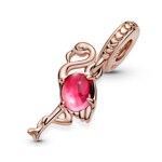 Pandora Rose Moments Flamingo Charm-Anhänger mit rosafarbenem Murano-Glas - 789431C01