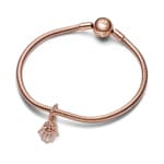Pandora Rose Moments Protective Hamsa Hand Dangle Charm - 789144C00