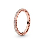 Pandora Rose Signature Sparkle & Hearts Ring