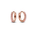 Pandora Rose Timeless Sparkling Huggie Hoop Earrings