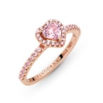 Pandora Rose Timeless Sparkling Elevated Heart Ring - 188421C04