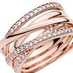 Pandora Rose Timeless Bague lignes brillantes et scintillantes - 180919CZ