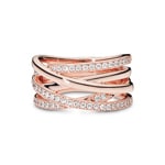 Pandora Rose Timeless Bague lignes brillantes et scintillantes - 180919CZ