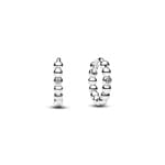 Pandora Signature Créoles Enveloppantes Perlées Argent 925 - 294823C01