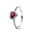 Pandora Timeless Bague Cœur Fuchsia Surélevé 925 Argent