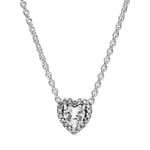 Pandora Timeless Elevated Heart Necklace 925 Silver