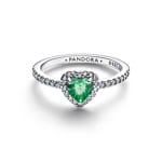 Pandora Timeless Bague sublime en forme de cœur vert menthe 925 Argent - 198421C08