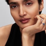 Pandora Timeless Bague sublime en forme de cœur bleu princesse 925 Argent - 198421C09