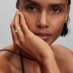 Pandora Timeless Bague Cœur Blanc Surélevé 925 Argent - 198421C11