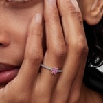 Pandora Timeless Bague Fleur Rose Scintillante 925 Argent - 194499C02