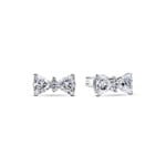 Pandora Timeless Funkelnde Schleife Ohrringe 925 Silber