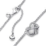 Pandora Timeless Sparkling Infinity Heart Collier Necklace 925 Silver - 392666C01-50