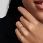 Pandora Timeless Funkelnder Aquamarinblauer Halb-Ewigkeits-Bandring 925 Silber - 192999C03