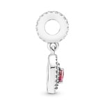 Pandora Moments Funkelnder Doppel-Strahlenkranz Herz Charm-Anhänger - 791476C01