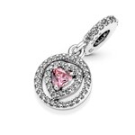 Pandora Moments Funkelnder Doppel-Strahlenkranz Herz Charm-Anhänger - 791476C01