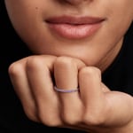 Pandora Timeless Funkelnder Violetter Halb-Ewigkeits-Bandring 925 Silber - 192999C04