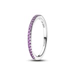 Pandora Timeless Funkelnder Violetter Halb-Ewigkeits-Bandring 925 Silber
