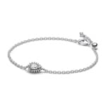 Pandora Timeless Sparkling Pear Halo Chain Bracelet Sterling Silver