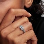 Pandora Timeless Sparkling Lucky Clover Splittable Ring 925 Silver - 194507C01