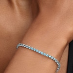 Pandora Timeless Funkelndes Hellblaues Tennisarmband 925 Silber - 591469C03