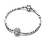 Pandora Moments Sparkling Pavé Round Charm 925 Silver - 792630C01