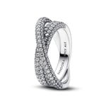 Pandora Timeless Pavé Gekreuzter Doppelband-Ring 925 Silber  - 193022C01
