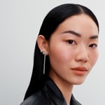 Pandora Timeless Pavé Bow Drop Earrings 925 Silver - 293544C01