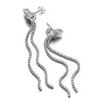 Pandora Timeless Pavé Bow Drop Earrings 925 Silver - 293544C01