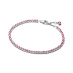 Pandora Timeless Pink Small Tennis Bracelet 925 Silver